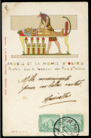 ANUBIS ET LA MOMIE D'OSIRIS Peinture Dans Le Tombeau Des Rois à Thèbes DE GIORGIO 1903 - Louxor
