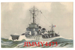 CPA - Torpilleur " Bombarde " - Lancé En 1935 ( Texte Au Dos ) - Coll De La Ligue Maritime Et Coloniale - Warships