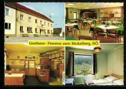AK Hollenthon, Gasthaus-Pension Stickelberg, Innen- Und Aussenansicht  - Other & Unclassified