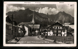 AK Seefeld I. T., Dorfstrasse Mit Blick Zum Wettersteingebirge  - Autres & Non Classés