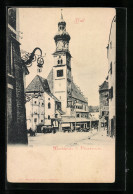 AK Hall In Tirol, Marktplatz & Pfarrkirche  - Autres & Non Classés