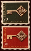 Alemania 1968. Mi 559-560 ** - Ongebruikt