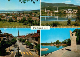 13707715 Pfaeffikon ZH Stadtansichten Uferpromenade Am Pfaeffikersee Denkmal Pfa - Sonstige & Ohne Zuordnung