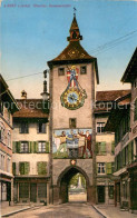 13706995 Liestal Obertor Fassadenmalerei Turmuhr Liestal - Andere & Zonder Classificatie