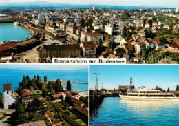 13656565 Romanshorn Bodensee Fliegeraufnahmen Fahrgastschiff Romanshorn Bodensee - Autres & Non Classés