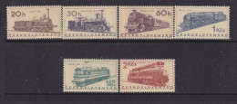 CZECHOSLOVAKIA  - 1966 Trains Set Never Hinged Mint - Nuevos