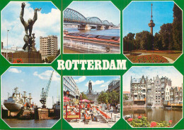Navigation Sailing Vessels & Boats Themed Postcard Rotterdam Bridge Shipyard Dock - Sailing Vessels