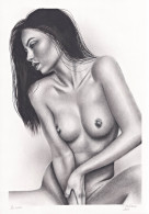 Akt / Aktzeichnung / Frau / Woman / Femme / Nude / Zeichnung Dessin Drawing - Stampe & Incisioni