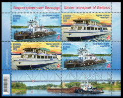 2023 Belarus 1496-1497/B221 Ships - Water Transport Of Belarus - Schiffe