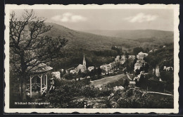 AK Wildbad-Schlangenbad, Ortspartie Mit Kirche U. Pavillon  - Schlangenbad