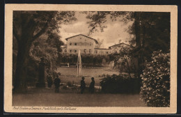 AK Bad Soden Am Taunus, Parkblick Aufs Kurhaus Mit Fontäne  - Taunus