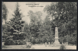 AK Soden A. Taunus, Kriegerdenkmal Mit Anlagen  - Taunus