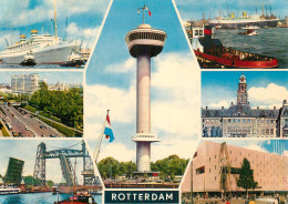 Navigation Sailing Vessels & Boats Themed Postcard Rotterdam Tower Bridge Ocean Liner - Segelboote