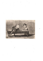 C P A  ANIMEE  L'OEUVRE DE DAUMIER LES JOUEURS DE BILLARDS    CIRCULEE  NON - Sonstige & Ohne Zuordnung