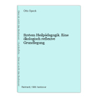 System Heilpädagogik. Eine ökologisch Reflexive Grundlegung - Sonstige & Ohne Zuordnung