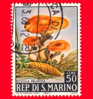 SAN MARINO - Usato - 1967 - Funghi - Russula Paludosa - 50 - Gebruikt