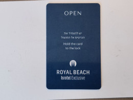 ISRAEL-ROYAL BEACH-HOTAL KEY-(1093)(?)GOOD CARD - Cartes D'hotel