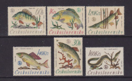 CZECHOSLOVAKIA  - 1966 Fish Set Never Hinged Mint - Unused Stamps