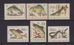 CZECHOSLOVAKIA  - 1966 Fish Set Never Hinged Mint - Ongebruikt