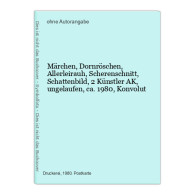 Märchen, Dornröschen, Allerleirauh, Scherenschnitt, Schattenbild, 2 Künstler AK, Ungelaufen, Ca. 1980, Konv - Sin Clasificación