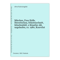 Märchen, Frau Holle, Dornröschen, Scherenschnitt, Schattenbild, 2 Künstler AK, Ungelaufen, Ca. 1980, Konvol - Sin Clasificación