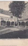 GARGNANO-BRESCIA-LAGO DI GARDA-CORTILE EX CONVENTO FRANCESCANI-CARTOLINA NON VIAGGIATA  1900-1904-RETRO INDIVISO- - Brescia