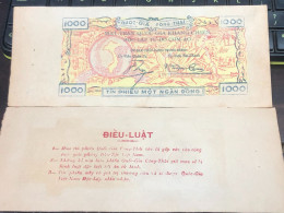 SOUTH VIETNAM BONUS 1000 NATIONAL DONG THAILAND/KANG CHIEN NATIONAL PEARL- Paper BEFORE 1975/-1PCS RARE NAM VIET NAM  TÍ - Cheques & Traveler's Cheques