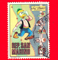 SAN MARINO - Usato - 1970 - Walt Disney (1901-66) - Cartoni - Comics - Archimede Pitagorico - Gyro Gearloose - 2 L. - Usados