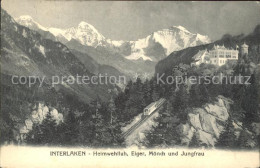 11967398 Interlaken BE Heimwehfluh Eiger Moench Jungfrau Interlaken - Autres & Non Classés