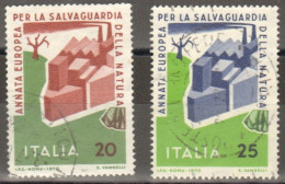 1970 Italia 1138-9 Salvaguardia Natura 2 Val Cpl Usato - 1961-70: Used