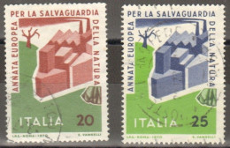 1970 Italia 1138-9 Salvaguardia Natura 2 Val Cpl Usato - 1961-70: Usados