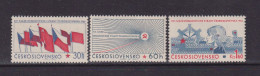 CZECHOSLOVAKIA  - 1966 Communist Party Congress Set Never Hinged Mint - Ongebruikt