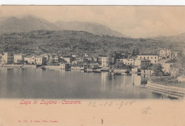 SWITZERLAND-SCHWEIZ-SUISSE-SVIZZERA-LUGANO-CASARATE-CARTOLINA NON VIAGGIATA -1900-1904-RETRO INDIVISO - Lugano