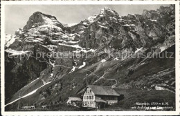 11965262 Musenalp Berghaus Touristenhuette Mit Aufstieg Zum Urirotstock Urner Al - Sonstige & Ohne Zuordnung