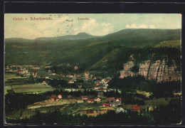 AK Oybin, Teilansicht V. Scharfenstein Mit Lausche  - Oybin