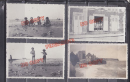 Fixe Calvados Arromanches Vacances été 1934 Mer Plage Bain Enfant Beau Format Très Bon état - Europe