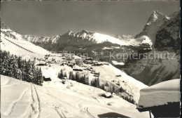 11963522 Muerren BE Panorama Wintersportplatz Mit Lauberhorn Wetterhorn Eiger Be - Autres & Non Classés