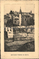 11963520 Basel BS Deutschritterhaus Am Rhein Original Federzeichnung Kupferdruck - Other & Unclassified