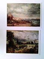 John Constable, Chain Pier Brighton, Salisbury Cathedral, 2 Künstler AK, Ungelaufen, Ca. 1960, Konvolut - Non Classificati