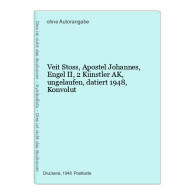 Veit Stoss, Apostel Johannes, Engel II, 2 Künstler AK, Ungelaufen, Datiert 1948, Konvolut - Unclassified
