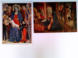 Vincenzo Foppa, Madonna Mit Engeln, Geburt, 2 Künstler AK, 1x Gelaufen 1975, Ungelaufen, Konvolut - Unclassified