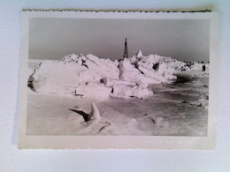 Warnemünde, Winter 1962-63, Zugefrorene Ostsee, Eisschollen, AK, Ungelaufen, 1962/63 - Otros & Sin Clasificación