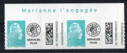 2 TIMBRES  LETTRE SERVICE PLUS ( 2 Adhésifs ) - Haut De Feuille - TTB - Unused Stamps