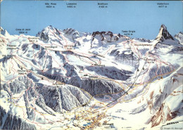 11959271 Zermatt VS Liftpanoramakarte  - Sonstige & Ohne Zuordnung