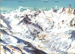 11959270 Saas-Fee Liftpanoramakarte Saas-Fee - Sonstige & Ohne Zuordnung