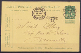 EP CP 10c Vert (type N°110) De Vresse Càd LIBRAMONT /23 VI 1913 Pour BRUXELLES - Griffe "GRAIDE" - Briefkaarten 1909-1934