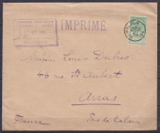 Env. Gd Format "IMPRIMÉ" De Tourinnes-St-Lambert Affr. N°56 Càd GEMBLOUX /19 OCTO 1903 Pour Collectionneur Dubus à ARRAS - 1893-1907 Armoiries