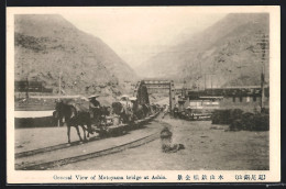 AK Ashio, General View Of Motoyama Bridge  - Sonstige & Ohne Zuordnung