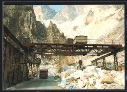 Cartolina Carrara, Alpi Apuane, Il Bacino Marmifero  - Carrara