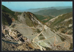 Cartolina Carrara, Strasse Entlang Der Marmorbrüche  - Carrara